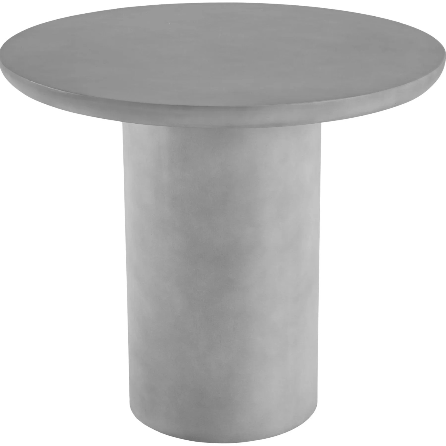 Tectake Runder Gartentisch Talmi Minimalistisches Design Wetterfest  86 50 x 86 50 x 75 50 cm Betongrau