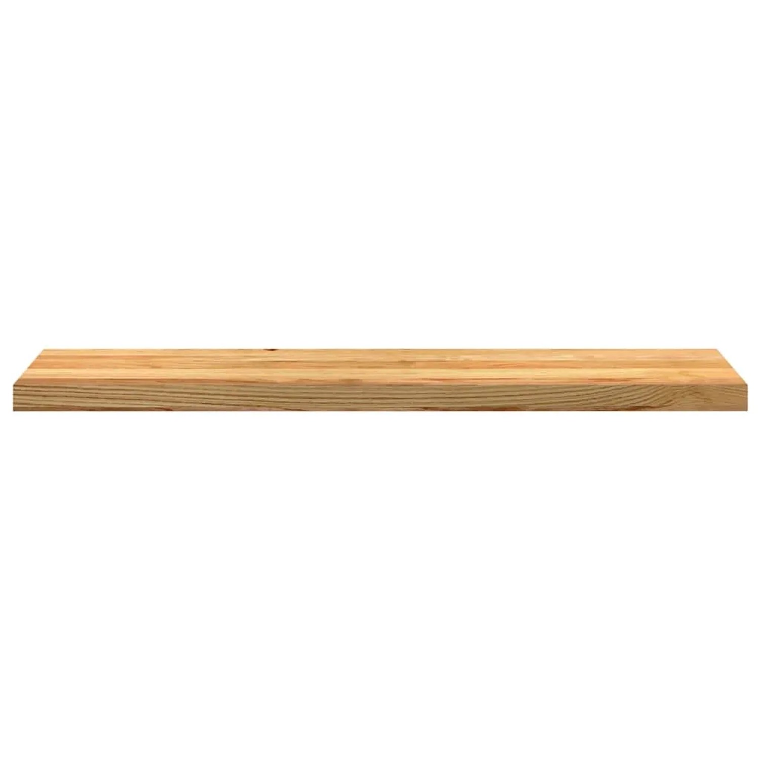 Zwei hellbraune Treppenstufen aus massivem Eichenholz, 110x25 cm.