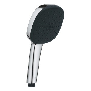 Grohe Duschbrause Vitalio Comfort 110, chrom, eckig, mit 2 Strahlarten und Quickfix.
