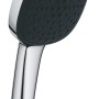 Grohe Duschbrause Vitalio Comfort 110, chrom, eckig, mit 2 Strahlarten und Quickfix.
