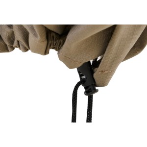 Detailaufnahme: Beige Siena Garden Schutzhülle mit Zugband für Lounge Plus, 300x300x100 cm.