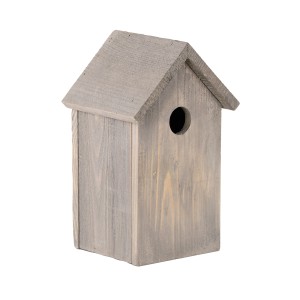 Grauer Esschert Design Nistkasten aus FSC®-Holz für Kohlmeisen und andere Gartenvögel.