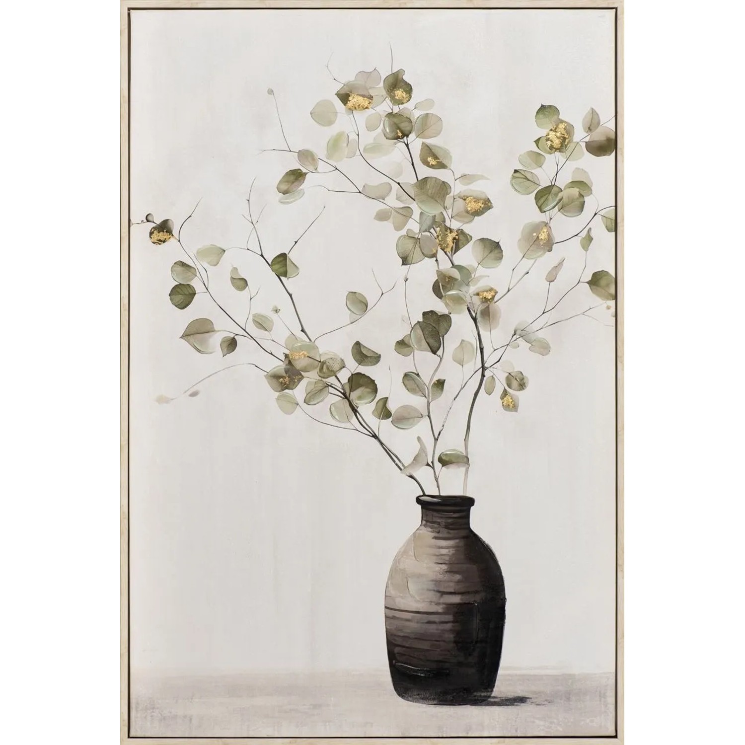 Art Universe Leinwandbild Soft Golden Green 60 x 90 cm