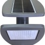Lutec LED-Solarleuchte Zeta mit Bewegungsmelder und Solarpanel für die Wandmontage.