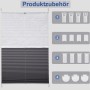 Sekey Doppelplissee Day&Night Grau 45x130cm mit Zubehör zur Montage ohne Bohren.