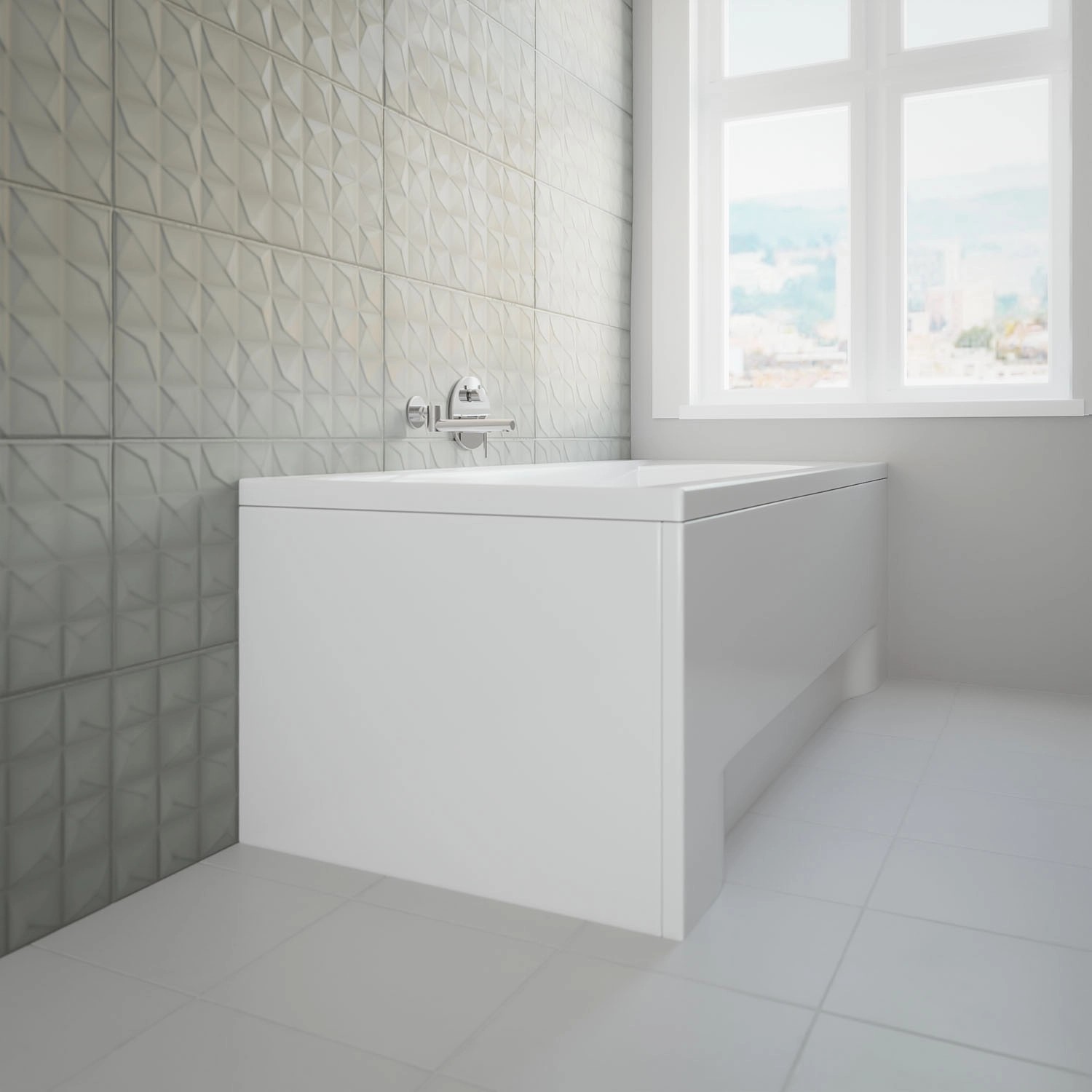 Bad Land Badewanne Rechteck INES 170x75 Ablauf Füße_7