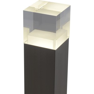 Moderne, schwarze LED Sockelleuchte Leah von Näve für den Außenbereich.