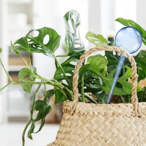 Relaxdays Bewässerungskugeln PVC Blau 9er Set 8 cm x 28 cm 250 ml