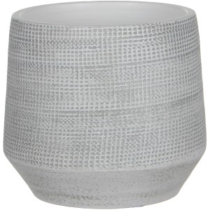 Off-White Pflanztopf Guido von Mica Decorations, Ø 19 cm, mit strukturierter Oberfläche.