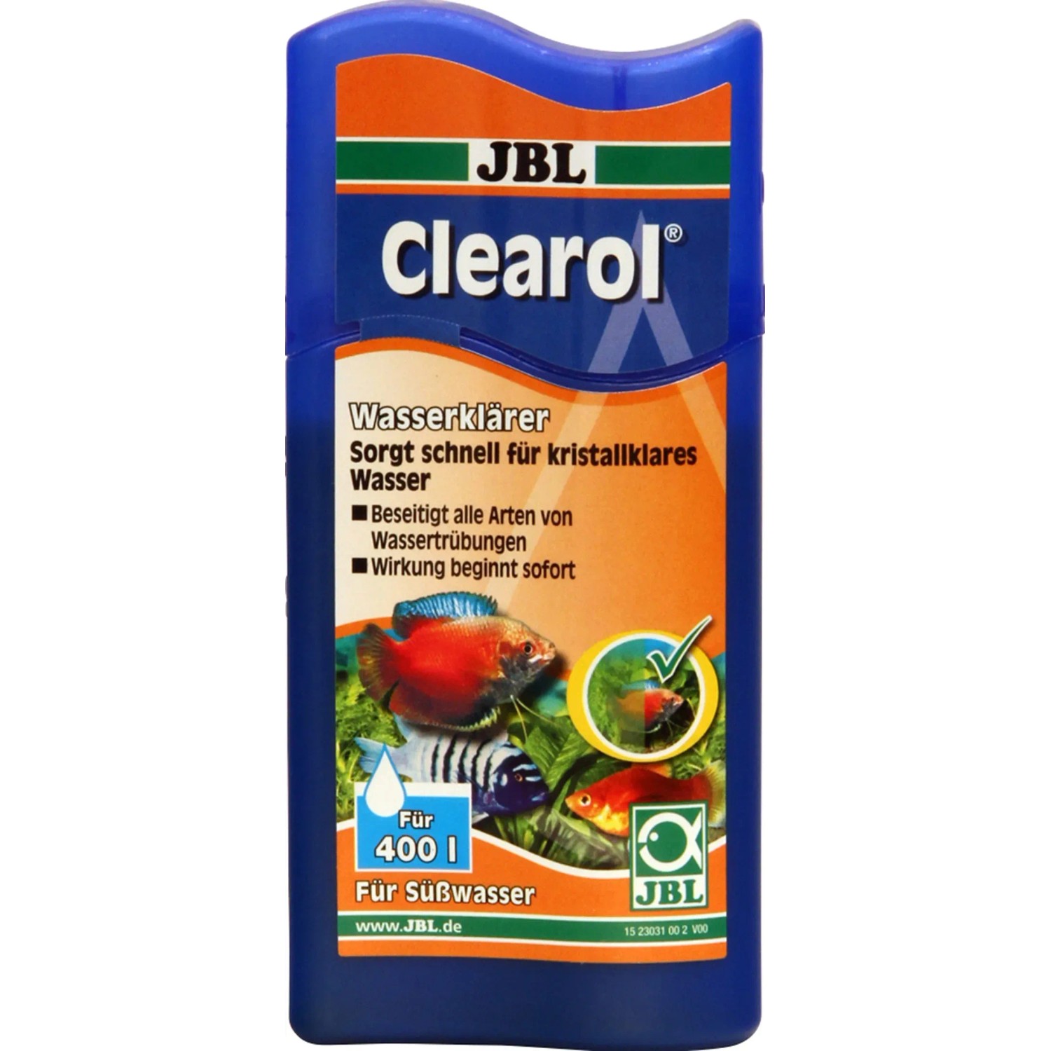 JBL Clearol Wasserklärer 100ml für kristallklares Aquarienwasser.