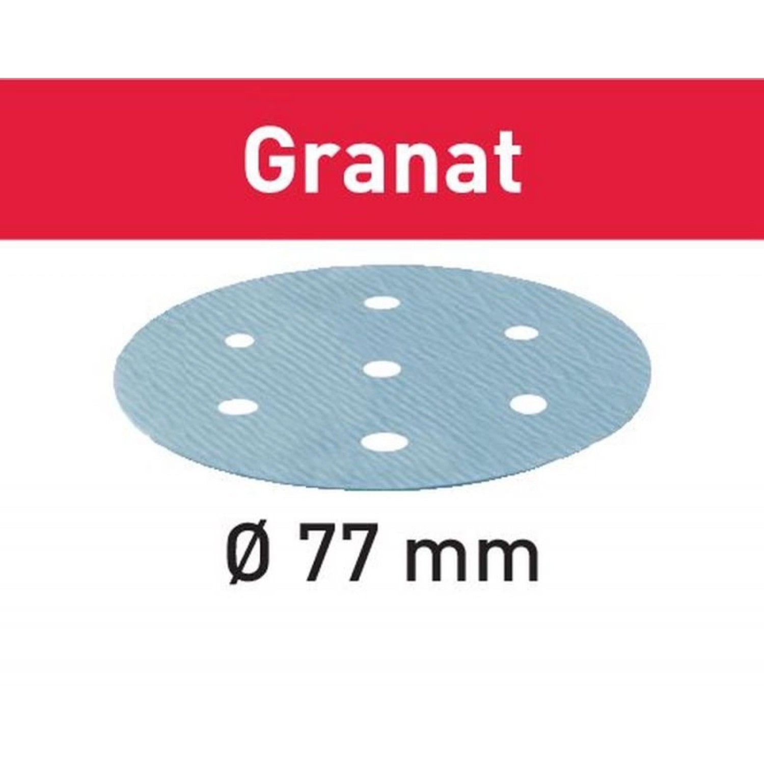 Festool Schleifscheibe STF D 77/6 P1200 GR/50 Granat – 498931