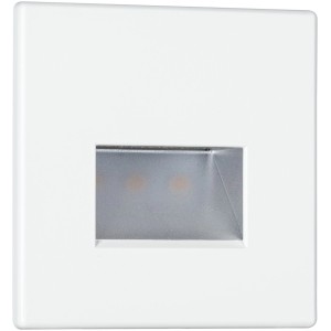 Paulmann LED-Wandeinbauleuchte, eckig, weiß matt. Einbaustrahler für Wandmontage.