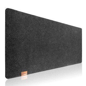 BigDean Schreibtischunterlage Filz Rutschfest 90x40 cm XXL Mauspad