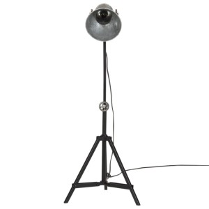 vidaXL Stehleuchte 25 W Vintage-Silber 35x35x65/95 cm E27 371869