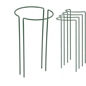 TTL GARDEN Strauchstütze 100x40cm 4er Set Pflanzenhalter für Stauden Sträucher Rosen Rankhilfe Metall