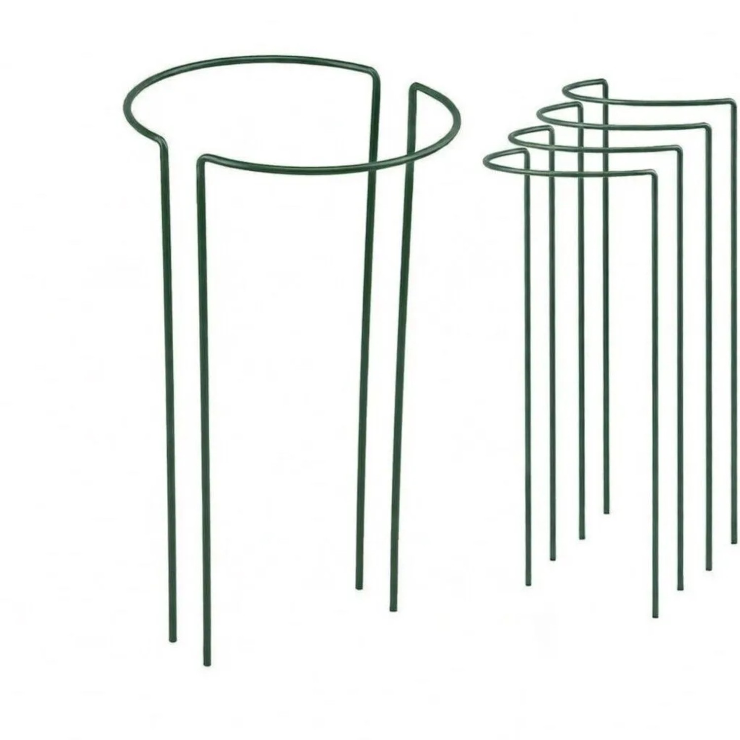 TTL GARDEN Strauchstütze 100x40cm 4er Set Pflanzenhalter für Stauden Sträucher Rosen Rankhilfe Metall