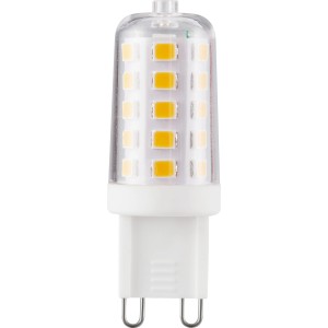 LED-Leuchtmittel G9, 3W, warmweiß, 3er Set. Kompakte Bauform, ideal für Wohnräume.