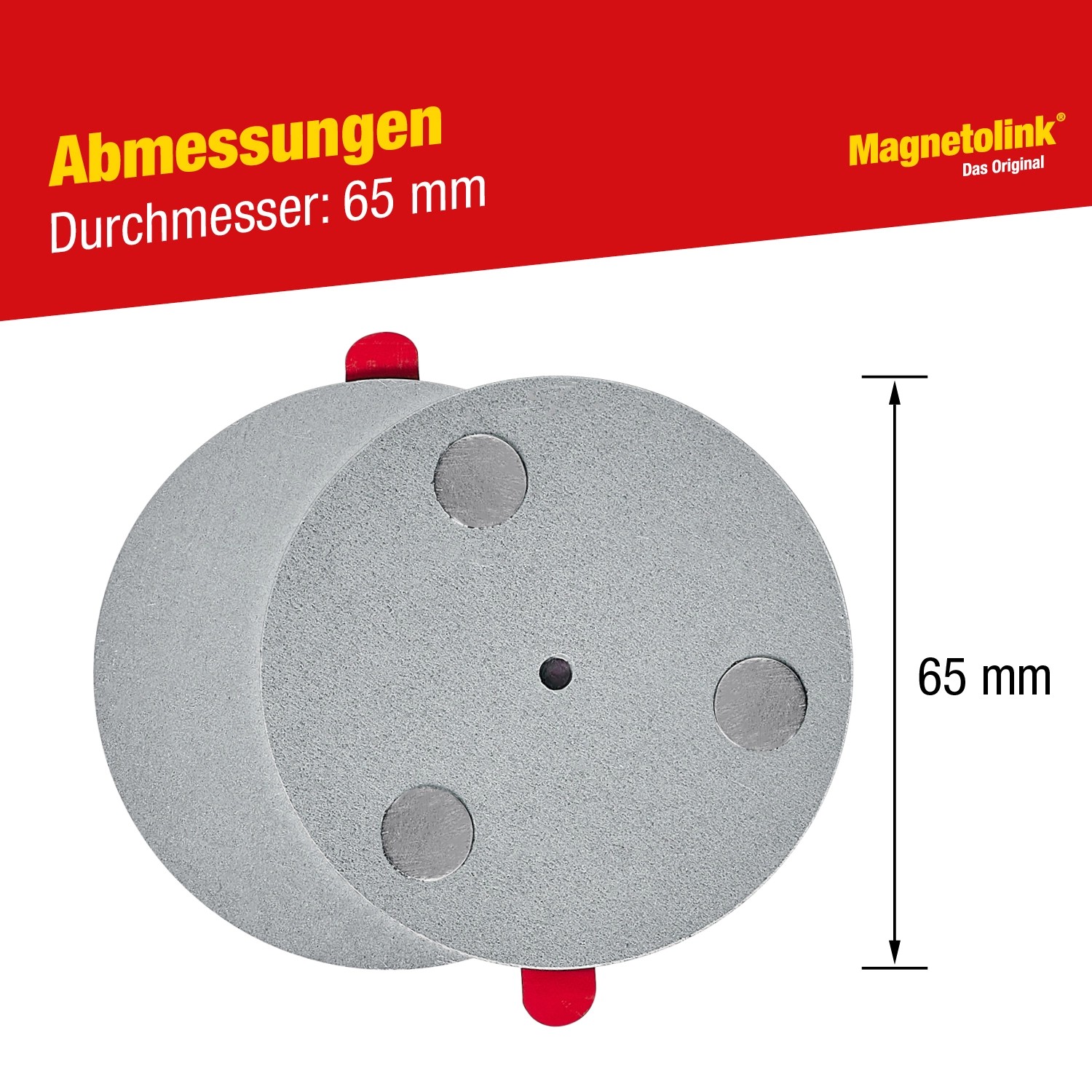 Magnetolink Magnetbefestigungs-Set für Rauchmelder ab Ø 70 mm Stahl Verzinkt_6