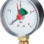 Manometer 10 mm (3/8") Radial 0-4 bar für Heizungsanlagen, gut ablesbare Skala.