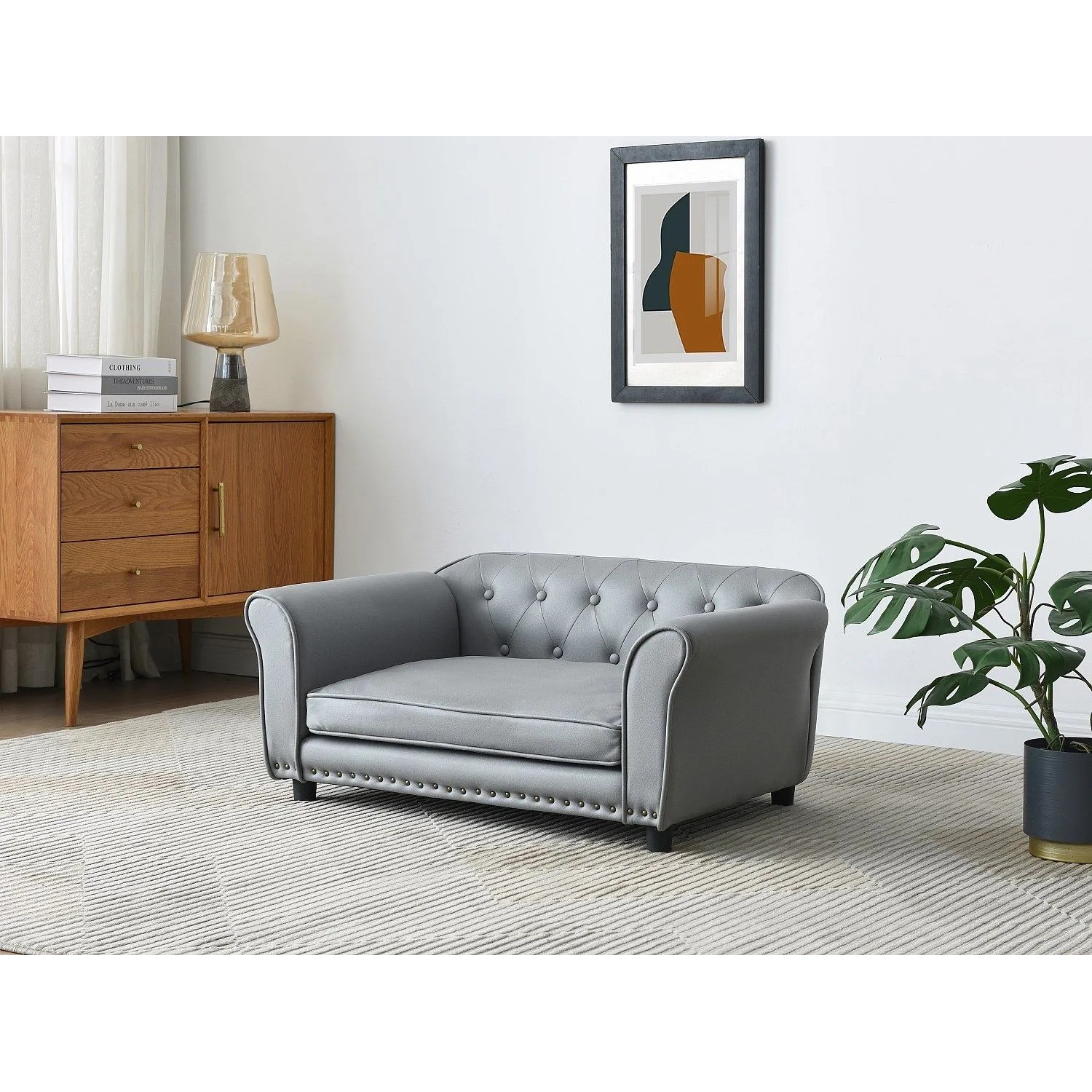 Vente-unique Schlafplatz Für Tiere Galiama Grau 94 cm_8