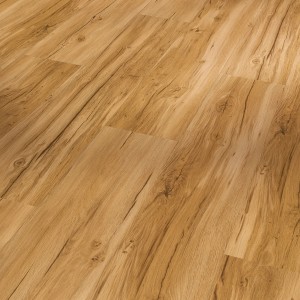 Parador Click-Vinylboden Basic 4.3 Eiche Memory Natur, verlegt. Holzoptik, warm und natürlich.