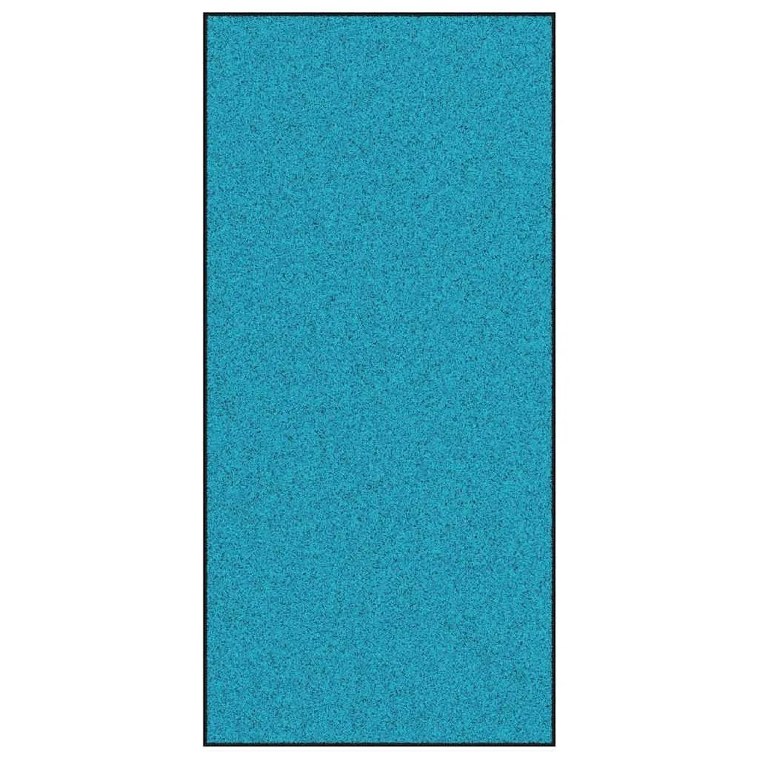 vidaXL Fußmatte Cyan und Schwarz 120 x 250 cm Polyamid und PVC 4100749 günstig online kaufen