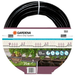 Gardena Tropfrohr, 25 m, für Micro-Drip-Systeme zur ober- und unterirdischen Bewässerung von Hecken und Büschen.