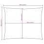 Maßzeichnung des vidaXL Sonnensegels, rechteckig 4x6 m, mit Abmessungen 600x400 cm und 550x365 cm.
