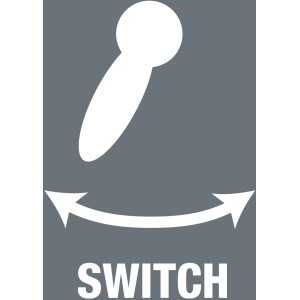 Symbol für Umschalthebel-Funktion der Wera Zyklop Knarre, Schlüssel & Abzieher.
