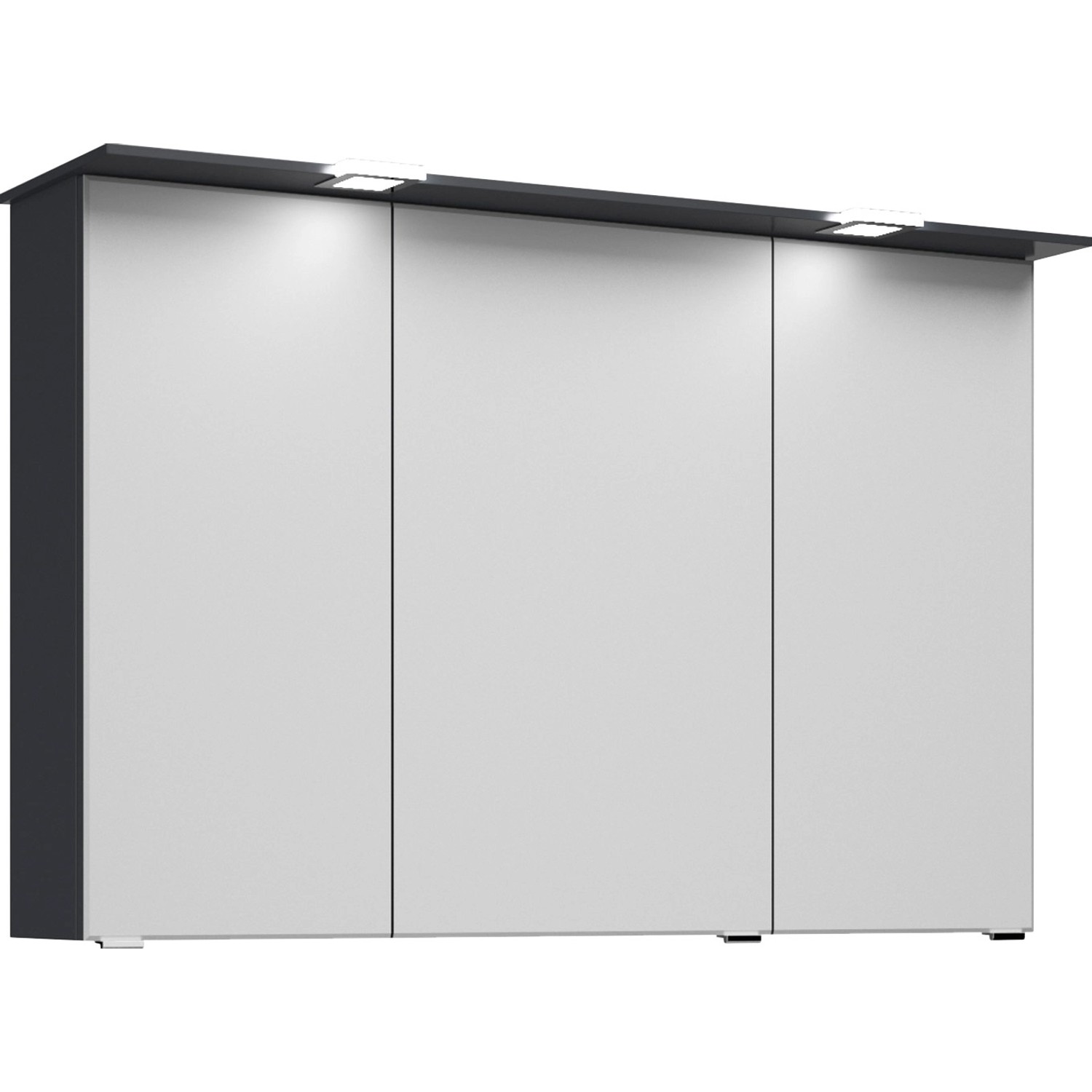 Pelipal Spiegelschrank Trentino Anthrazit 105 cm mit Softclose Türen