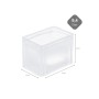 Transparente Eurobox BasicLine, 9,4 Liter, mit geschlossenem Griff und Klickdeckel. Aufbewahrungsbox für Industrie und Gewerbe.