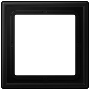 Jung Abdeckrahmen 1-fach, graphitschwarz matt, für Schalter und Steckdosen.
