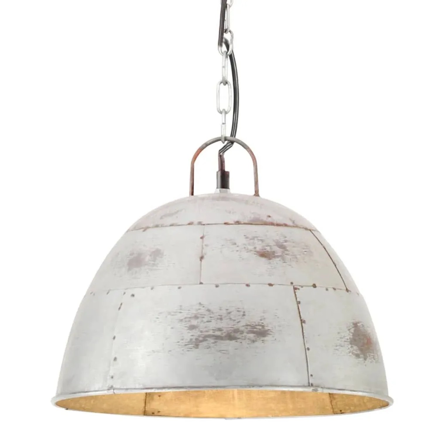 vidaXL Hängelampe Vintage Industriestil 25 W Silbern Rund 31 cm E27 320546
