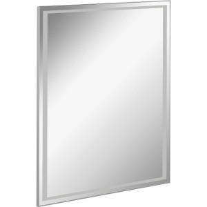Fackelmann Spiegel Framelight, 60 cm, mit umlaufender LED-Beleuchtung für das Badezimmer.
