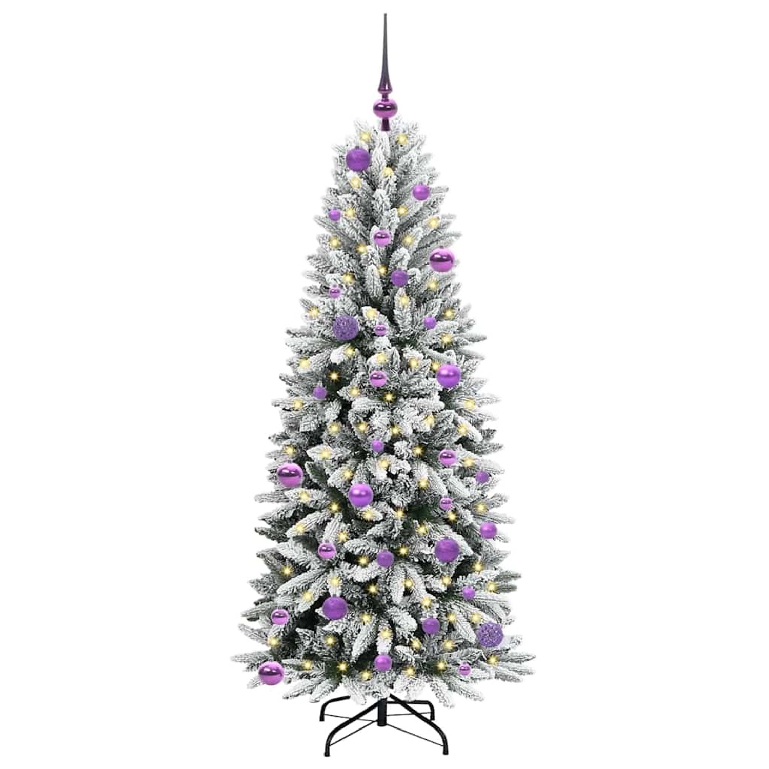 vidaXL Künstlicher Weihnachtsbaum mit 150 LEDs Weiß 63 x 63 x 150 cm 3396039