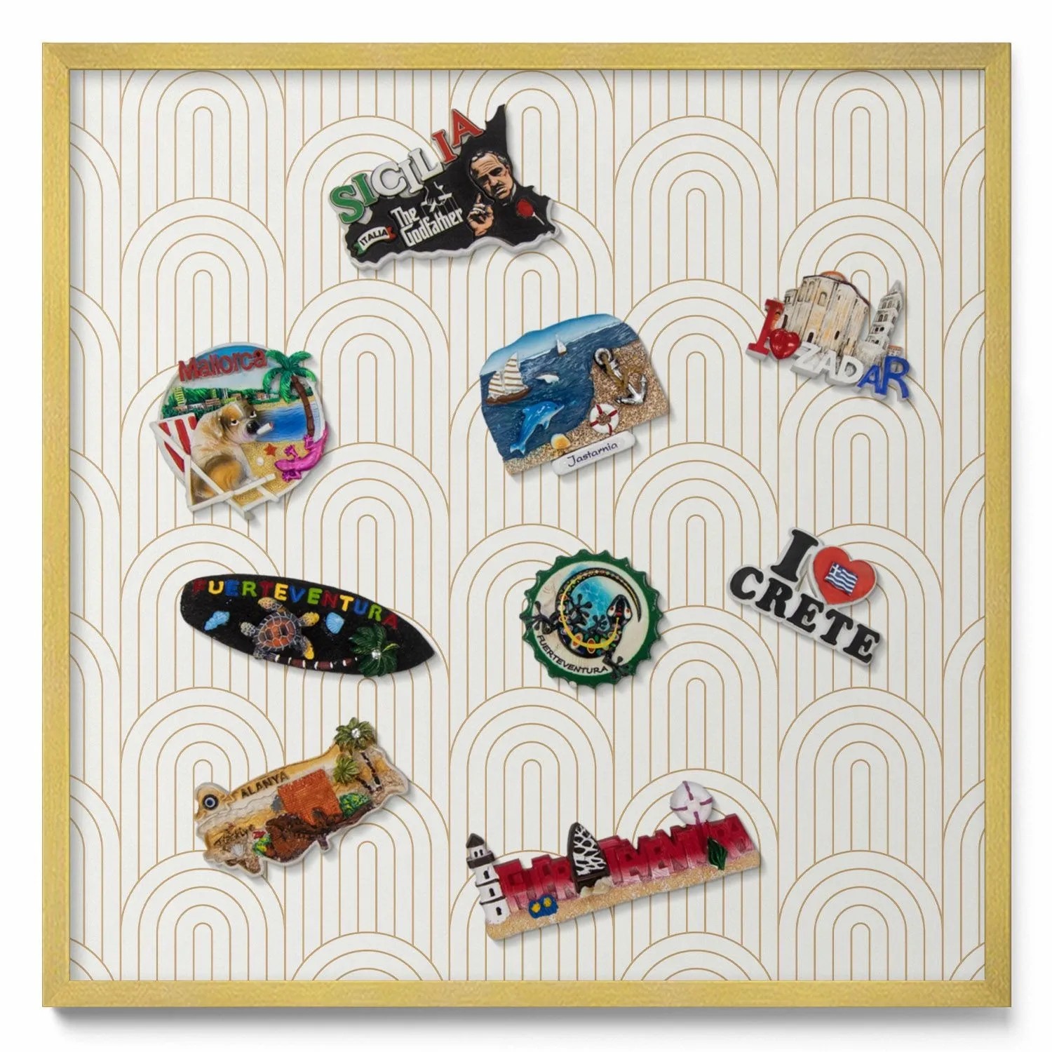 Tulup Magnettafel Wanddekoration Magnettafel bedruckt Lineare Regelmäßige B günstig online kaufen