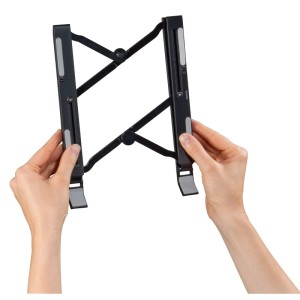 Hama Laptop-Stand Light, neigbar und faltbar, in Schwarz. Zubehör für Computer.