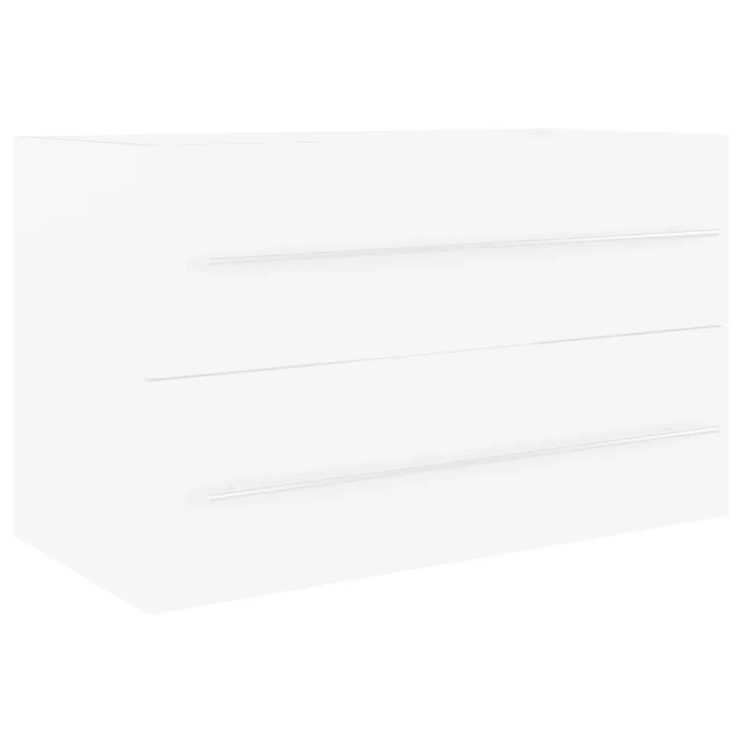 vidaXL Waschbeckenunterschrank Weiß 80x38,5x48 cm Holzwerkstoff 804701 günstig online kaufen