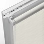 Gardinia EasyFix Rollo Dekor Streifen, 120x150 cm, weiß, mit Kettenzug und Klemmträgern.