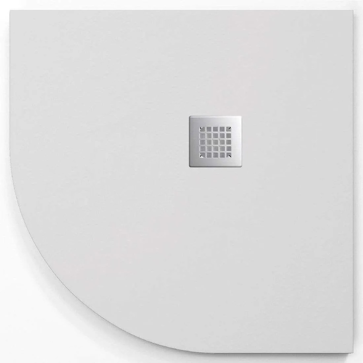 Stano Mineralguss-Duschwanne Extra Flach Madison Curve Weiss 90x90cm