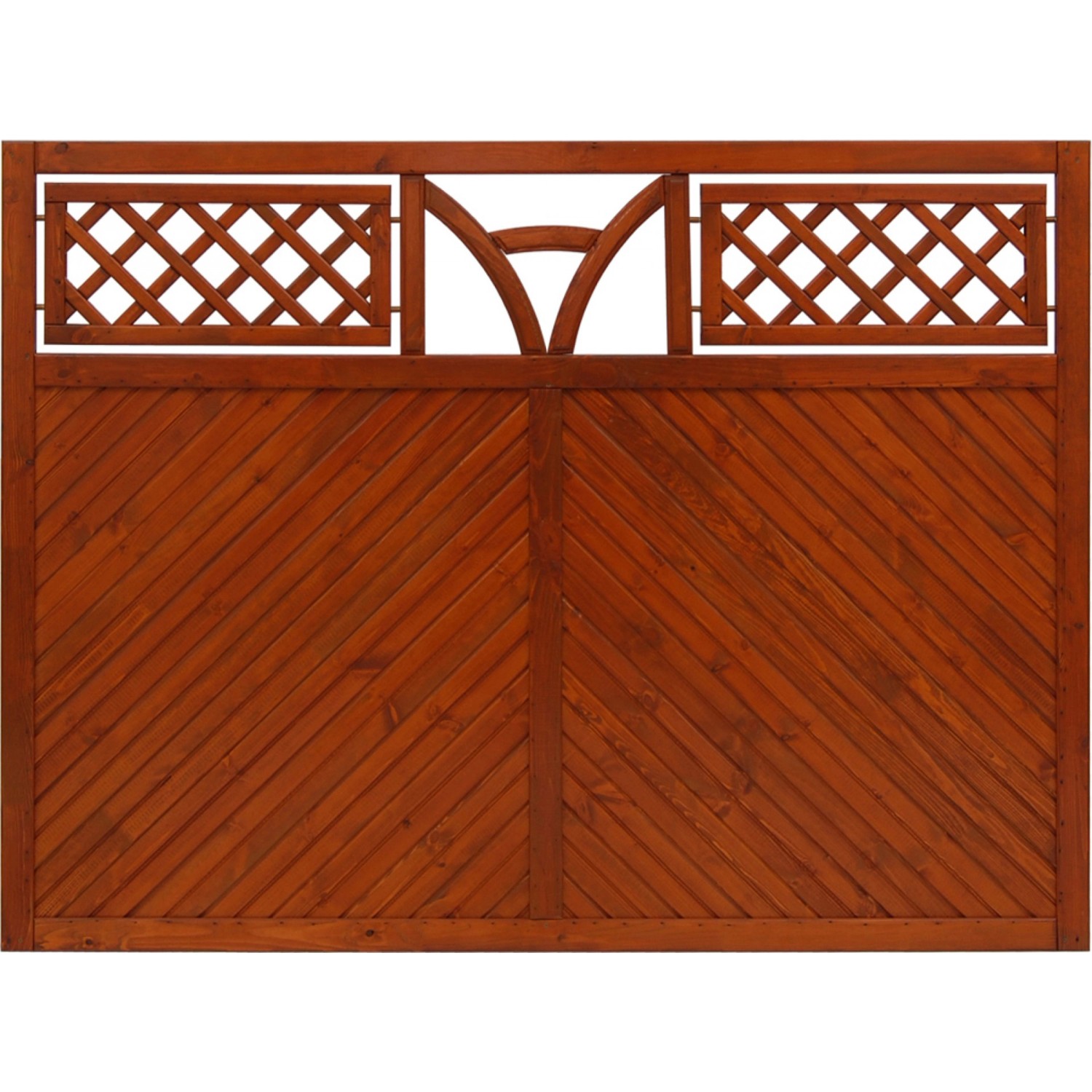 Andrewex Sichtschutzzaun Toulon 135 cm x 180 cm Teak FSC günstig online kaufen