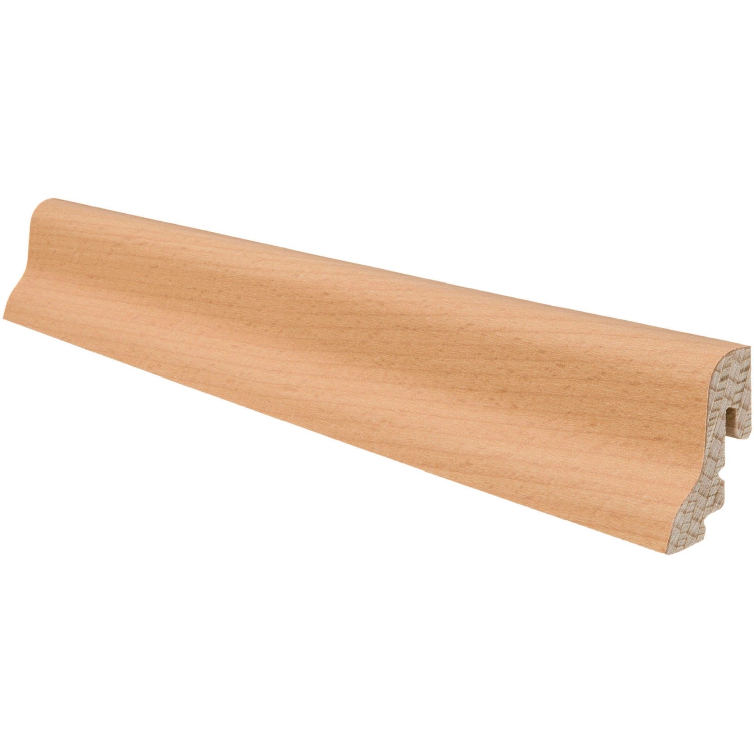 Sockelleiste Buche versiegelt 39 mm x 19 mm x Länge 2500 mm