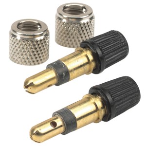 2er Set Prophete Dunlop Ventile mit Überwurfmutter für Fahrradreifen.