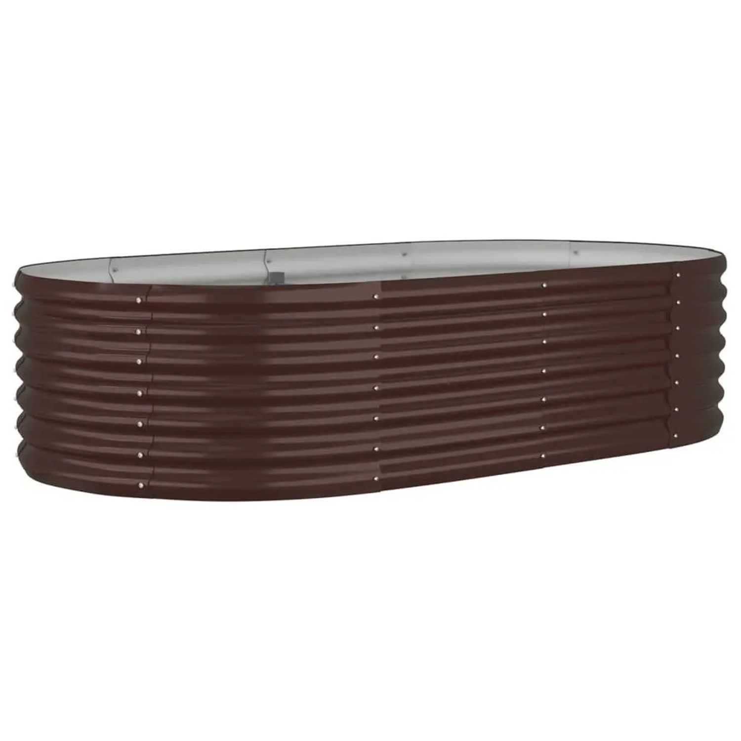 Furnicato Hochbeet Verzinkter Stahl 152x80x36 Cm Braun
