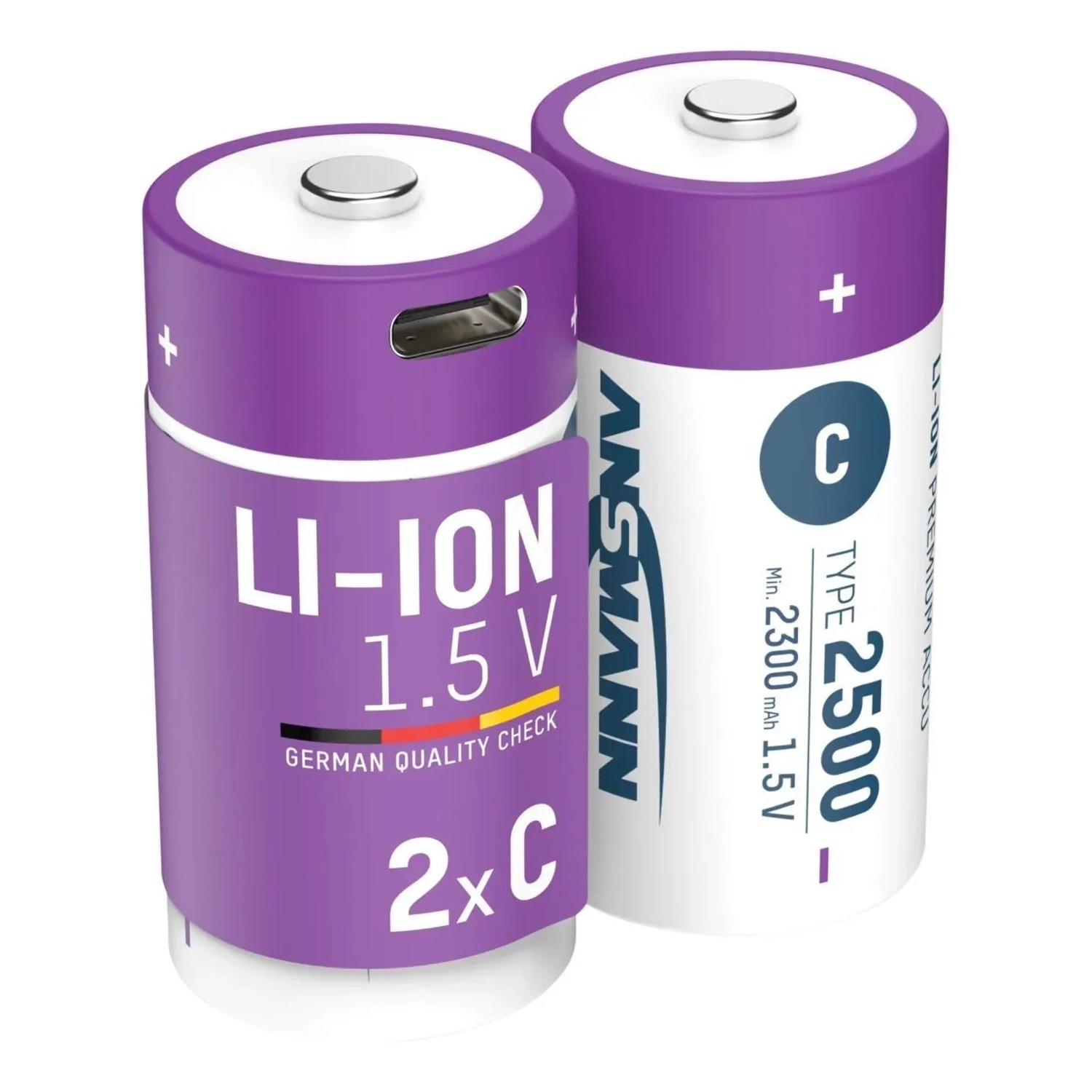 Westfalia Lithium-ionen-akkus Baby-c Usb-c 2 Stück mit Sicherheitsabschaltung
