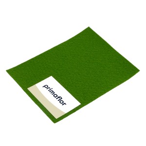 Musterstück Primaflor Eventteppich Podium in Waldgrün. Teppichboden für Events und Messen.