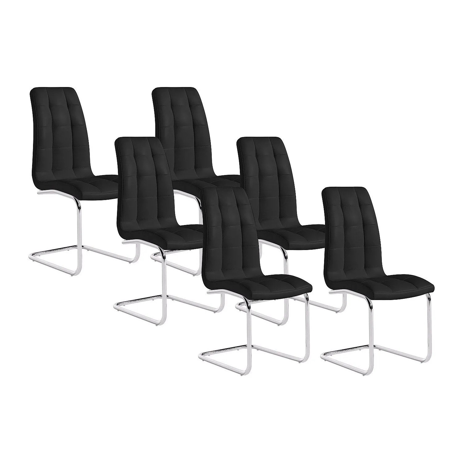 Vente-unique Stuhl Nadya Schwarz 43 cm