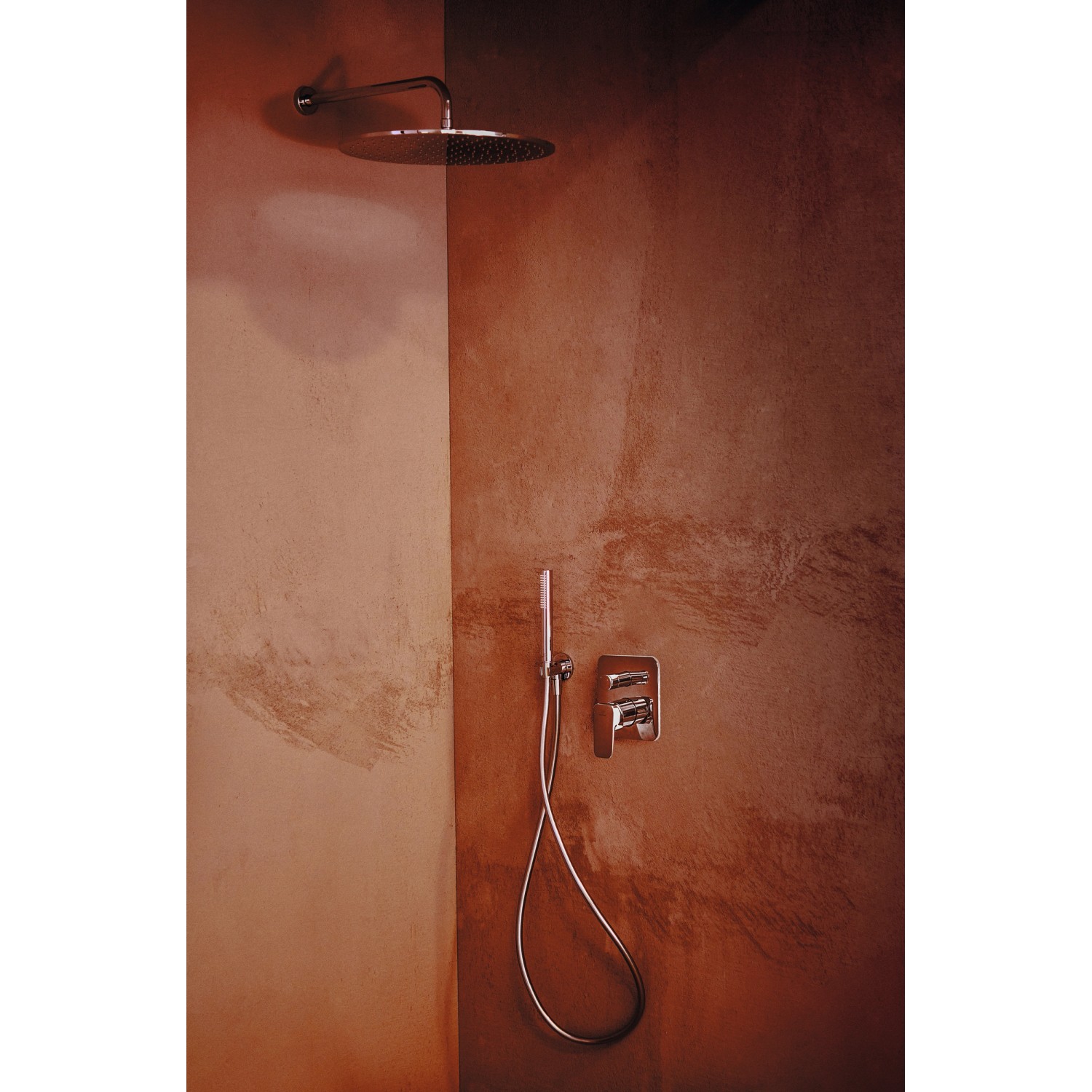 Ideal Standard Kopfbrause Idealrain Atelier, rund, Ø300mm, Chrom. Duschkopf im Badezimmer.