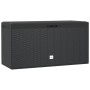 Anthrazitfarbene Furnicato Gartenbox (114x47x60 cm) zur Aufbewahrung von Gartenutensilien.