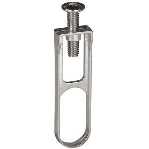 Hettich Mittellager, starr, 15/30 mm, vernickelt, für ovale Schrankrohre.